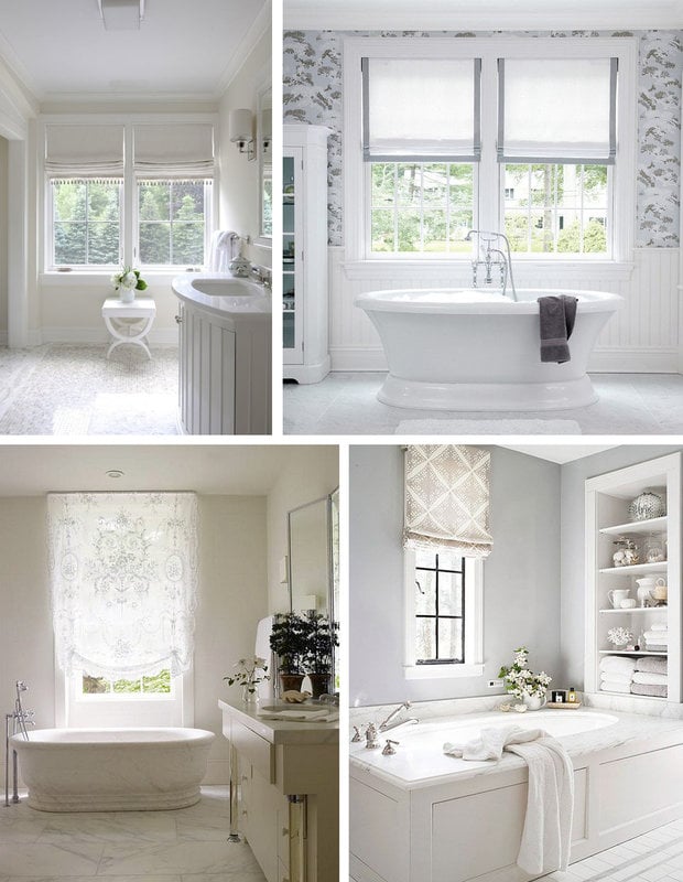 Inspiring you with bathroom window dressings
